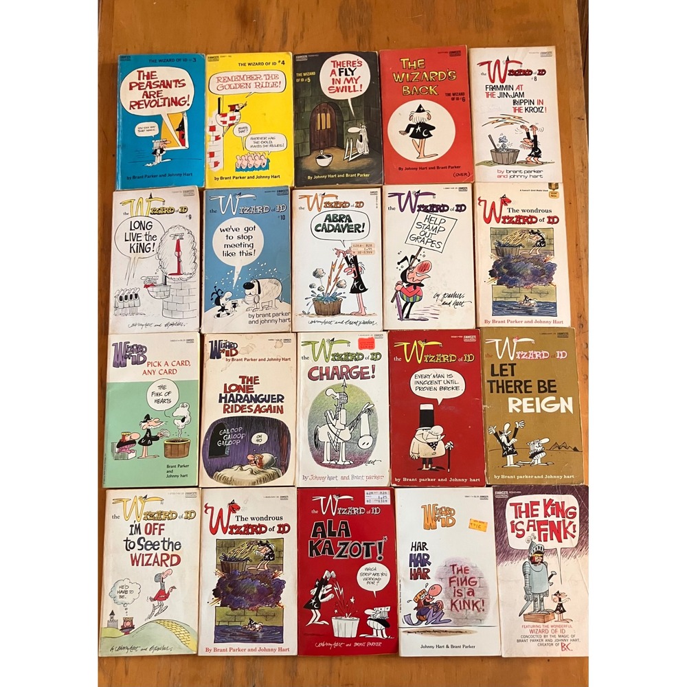 Fawcett The Wizard of ID Comic Book Lot 20 Vintage Paperbacks